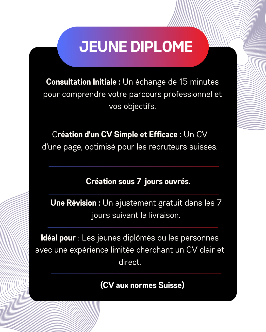 CV Formule Essentielle